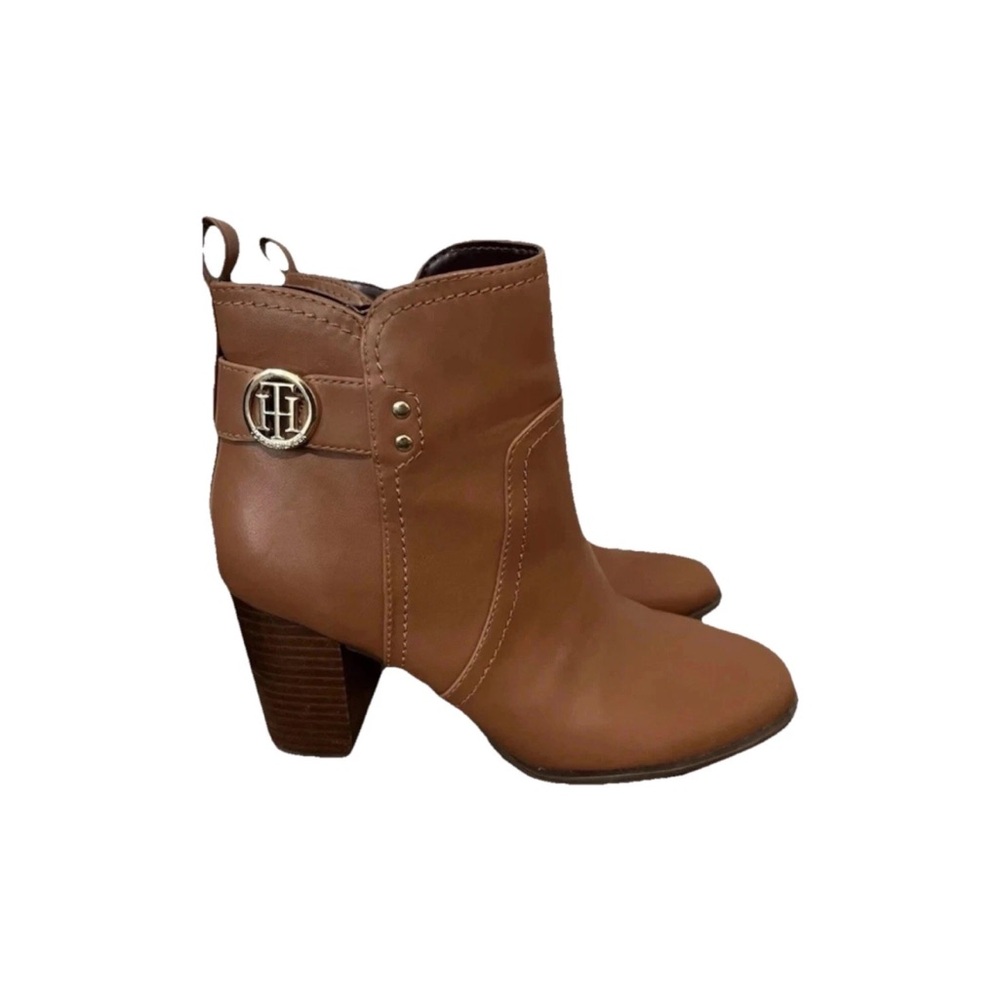 Tommy Hilfiger Size 8 Women’s Tan Ankle Boots. Casual affordable designer boots. - Picture 2 of 7
